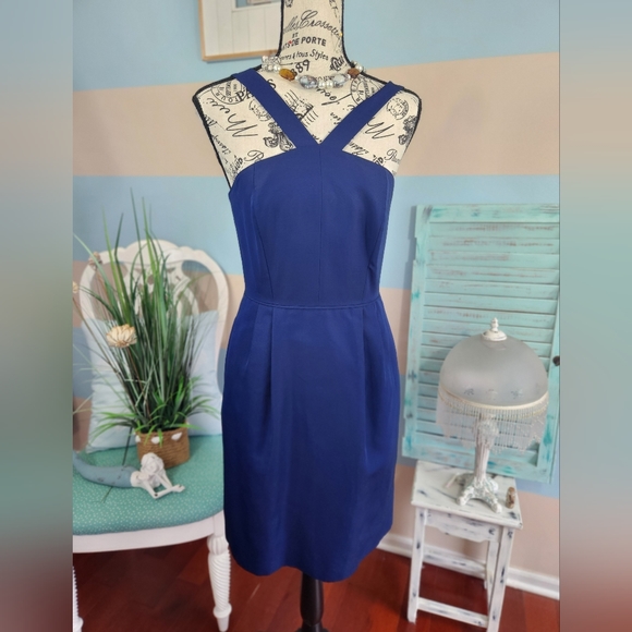 🥳HOST PICK🥳NWT J.Crew Lexie Dress in Heaven Blue - Picture 4 of 8